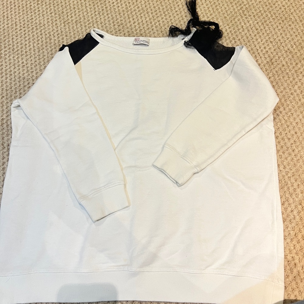 Red Valentino white sweater shirt